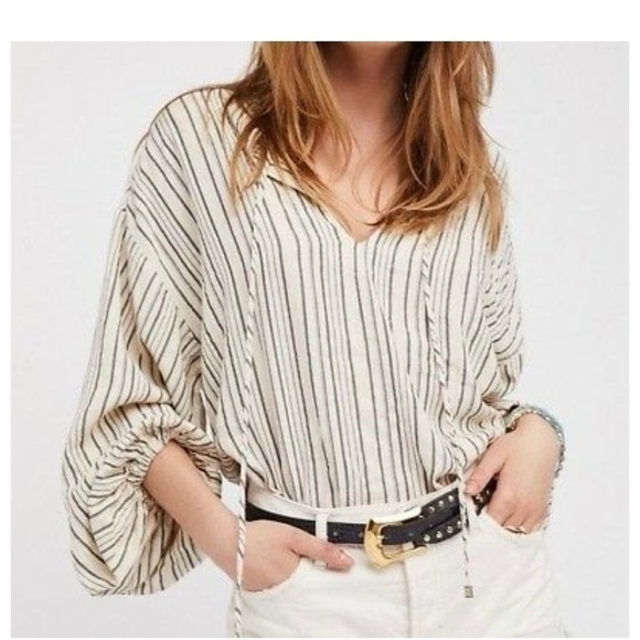 Free People Rhythm of the Night Striped Tu… - Picture 3 of 15